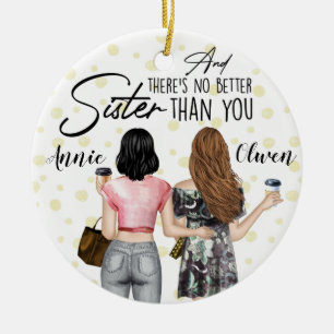 Custom Best Friends Ceramic Ornament