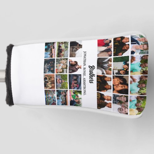 Custom Best Friends Forever Brothers Photo Collage Golf Head Cover