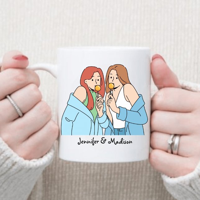 Custom Best Friends Gift Besties Friendship Coffee Mug (Creator Uploaded)