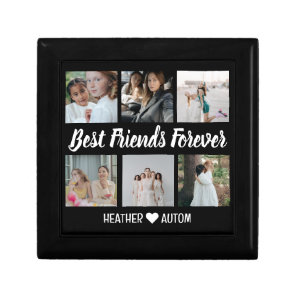 Custom Best Friends Photo Grid Collage Keepsake Gift Box