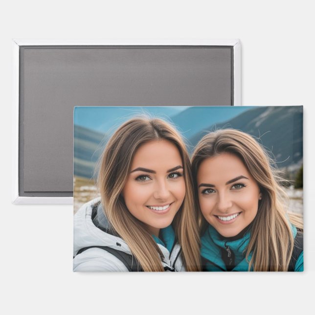 Custom Best Friends Picture Magnet (Front/Back)