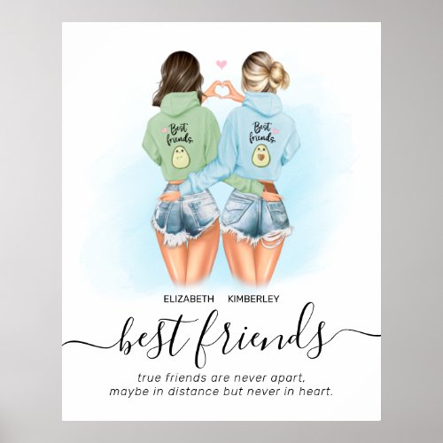 Custom Best Friends Quote Poster