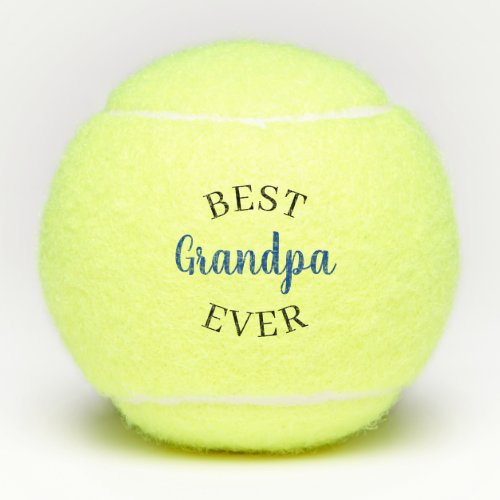 Custom Best Grandpa Papa Gramps Ever Tennis Balls