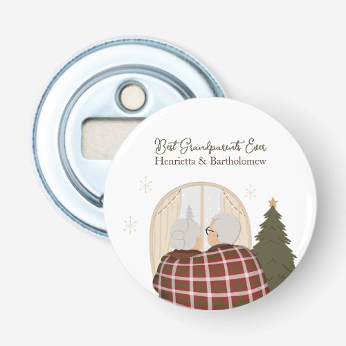 Custom Best Grandparents Christmas Bottle Opener