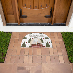 Custom Best Grandparents Christmas Doormat