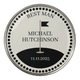 Custom Best Man Golf Ball Marker