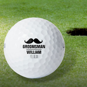 Custom Best Man Groomsman Groom Wedding Golf Balls