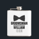Custom Best Man Groomsman Wedding Flask<br><div class="desc">Personalize the name for your best man,  groomsmen or any other wedding party guest. Designed by Thisisnotme©</div>