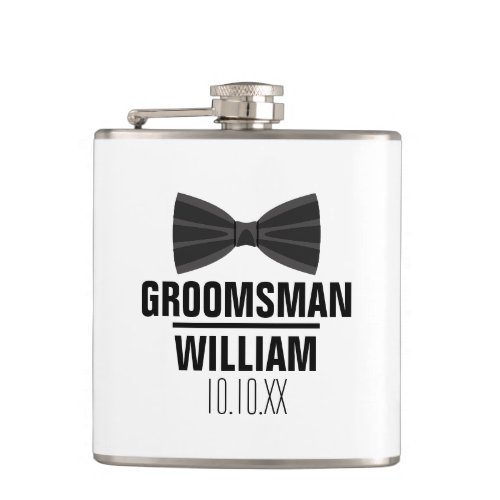 Custom Best Man Groomsman Wedding Flask