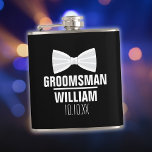Custom Best Man Groomsman Wedding Flask<br><div class="desc">Personalize the name for your best man,  groomsmen or any other wedding party guest. Designed by Thisisnotme©</div>