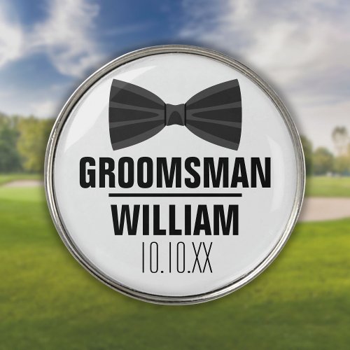 Custom Best Man Groomsman Wedding Golf Ball Marker
