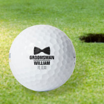 Custom Best Man Groomsman Wedding Golf Balls