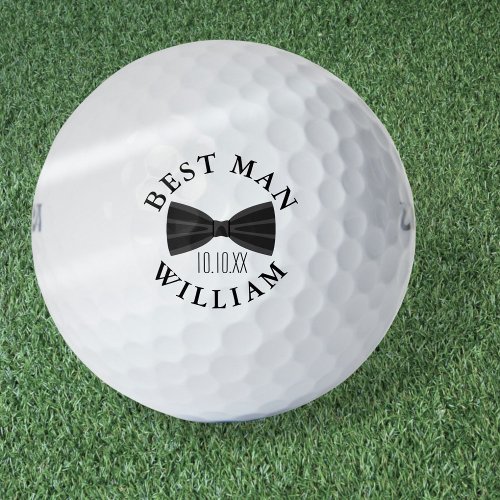 Custom Best Man Groomsman Wedding Golf Balls