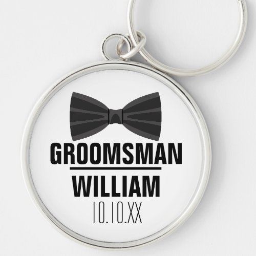 Custom Best Man Groomsman Wedding Keychain