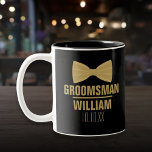 Custom Best Man Groomsman Wedding Two-Tone Coffee Mug<br><div class="desc">Personalize the name for your best man,  groomsmen or any other wedding party guest. Designed by Thisisnotme©</div>