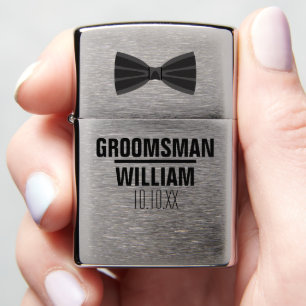 Custom Best Man Groomsman Wedding Zippo Lighter