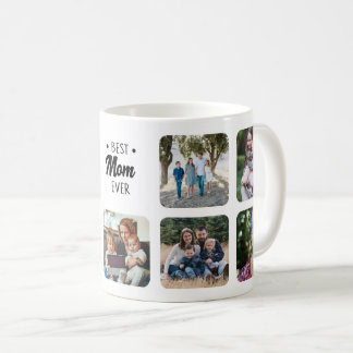 Custom Best Mom Add Photo Collage Personalized Coffee Mug
