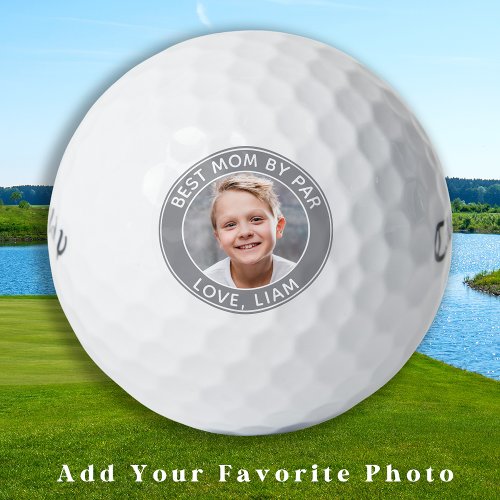 Custom Best Mom Ever By Par Kids Photo Golf Balls