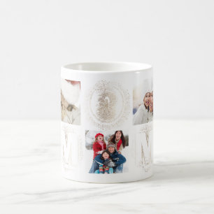 Custom Best   MOM   Ever Gold Multi Photo Mug