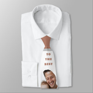Custom Best Papa Ever Photo Collage Neck Tie