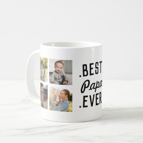 Custom Best Papa Ever Photo Mug