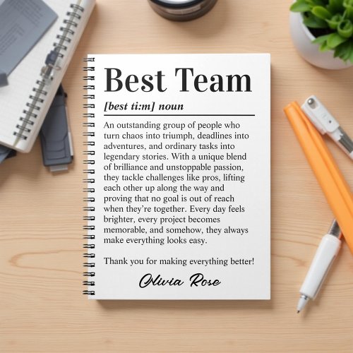 Custom Best Team Definition Employee Appreciation