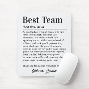 Custom Best Team Definition Office Mouse Pad