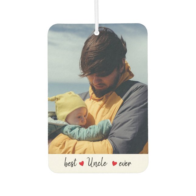 Custom Best Uncle Ever 2 Photo  Air Freshener (Front)