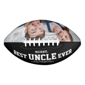 Custom BEST UNCLE EVER Modern Cool Family Photo Football