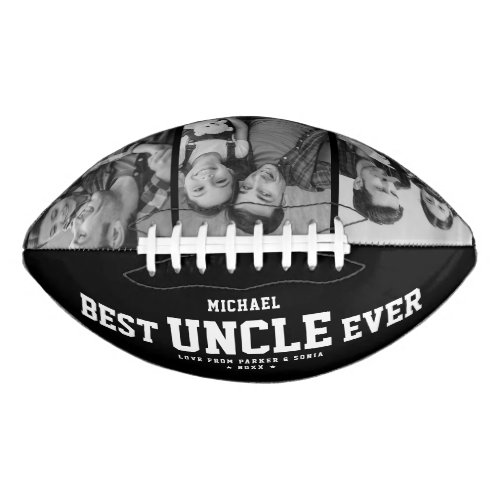 Custom BEST UNCLE EVER Modern Cool Photo Collage F Football