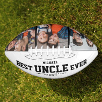 Custom BEST UNCLE EVER Modern Cool Photo Collage Football