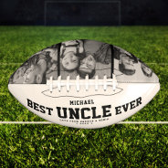 Custom Best Uncle Ever Modern Cool Photo Collage Football at Zazzle