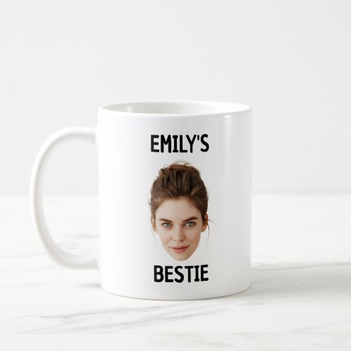Custom Bestie Face Best Friend Birthday Friendship Coffee Mug