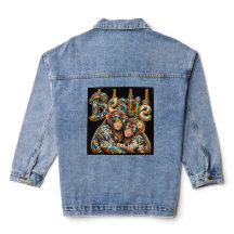 Custom Bestie Luxury Monkeys Denim Jacket