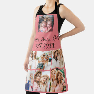 Custom Bestie Sister Chef since 20XX 7 photo Apron