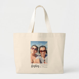 Custom Bestie Tote Bag with Personalized Photos
