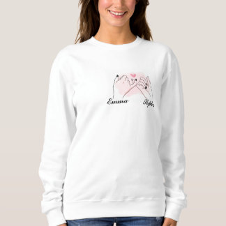 Custom Besties Sweatshirt, Best Friends Gift Sweatshirt