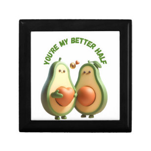 Custom Better Half Avocado Propose Day Gift Box