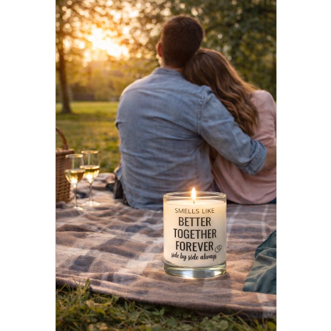 Custom Better Together Forever Wedding Candle Gift (Creator Uploaded)