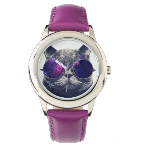 Custom Bezel with Purple Ribbons Watch