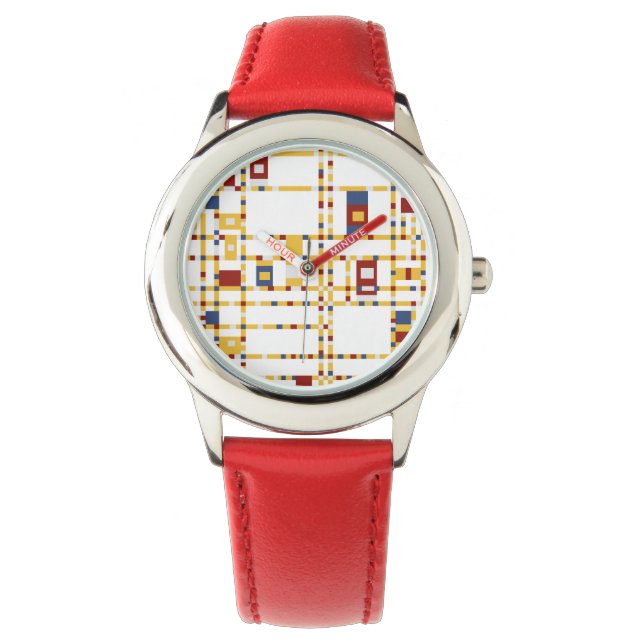 Custom Bezel with Red Numbers Watch (Front)