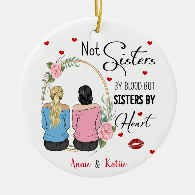 Custom BFF Name Ornament (Front)