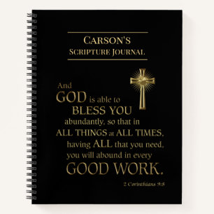 Custom Bible Scripture Journal