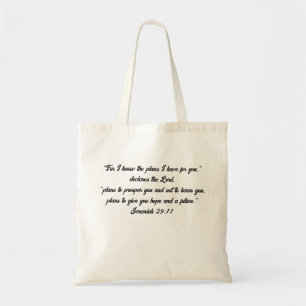 Custom Bible Verse And Christian Fish Tote Bag
