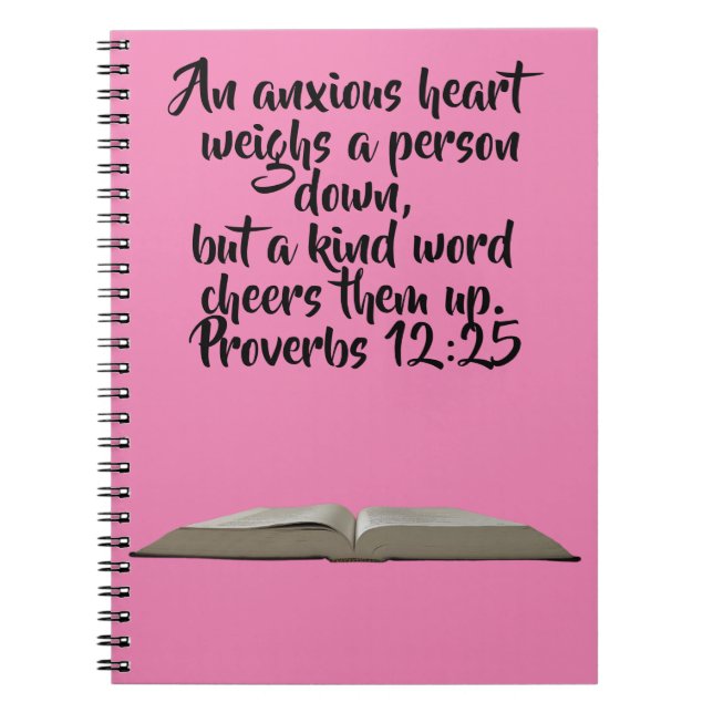 Custom Bible Verse Bible Study Notebook (Front)
