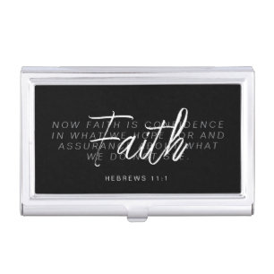 Custom Bible Verse Customized Scripture Christian  Business Card Case
