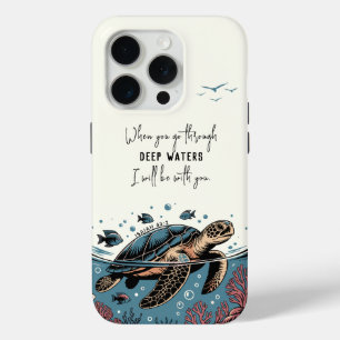 Custom Bible Verse Isaiah 43:2 Christian Gift iPhone 15 Pro Case