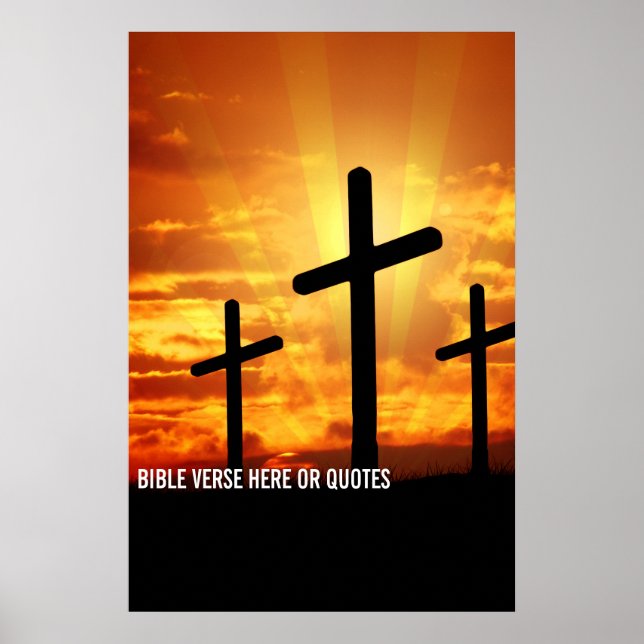 Custom Bible Verse Or Personalized Saying Quotes  Poster (Front)