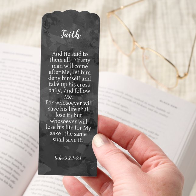 Custom Bible Verse Personalized Name Quote Gift Bookmarks (Hand)