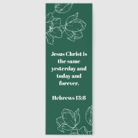 Custom Bible Verse Religious Floral Green